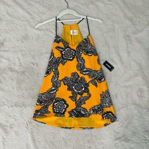 NWT Express Yellow Paisley Tank